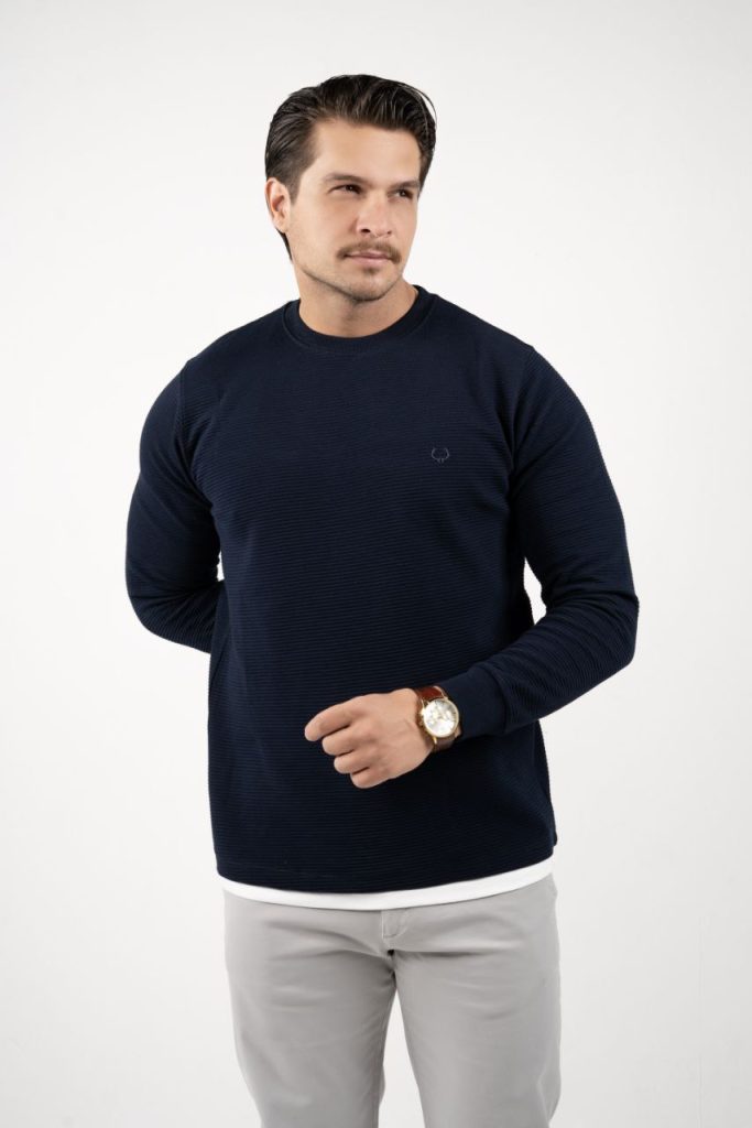 بلوز پلیسه مردانه پنبه کد 7243