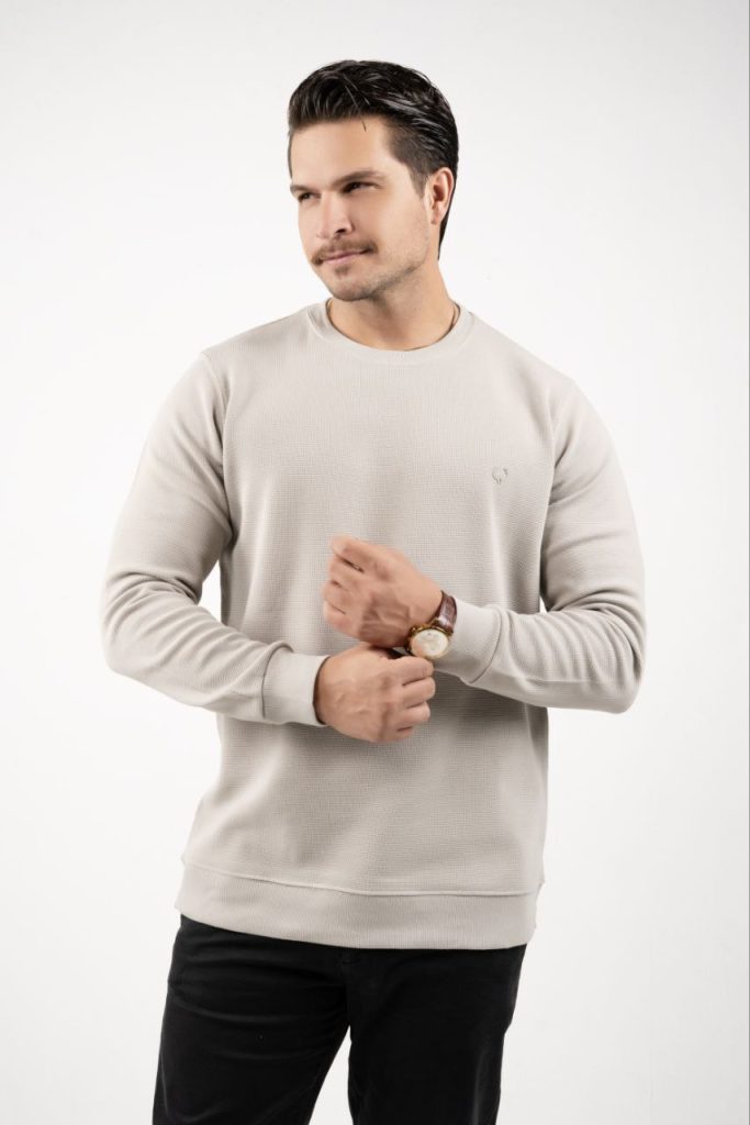 بلوز بیسکویتی مردانه پنبه کد 7255