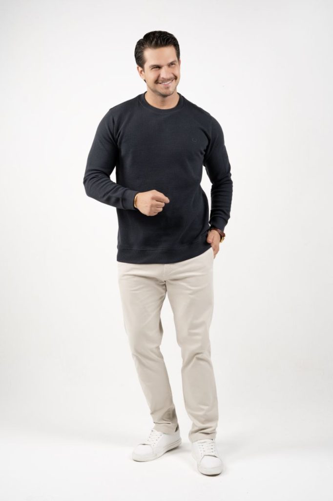 بلوز پلیسه مردانه پنبه کد 7243